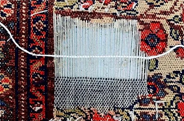 Étape 3 : Tissage de la trame de fond