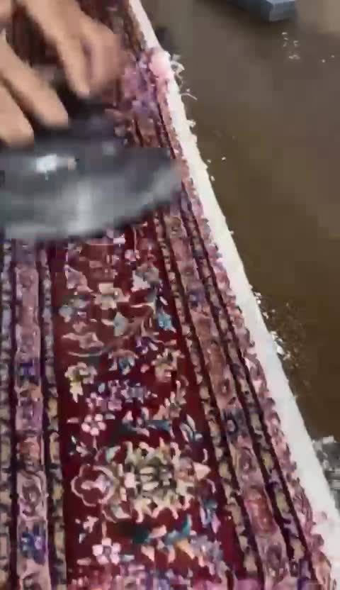 Vidéo restauration de tapis 12