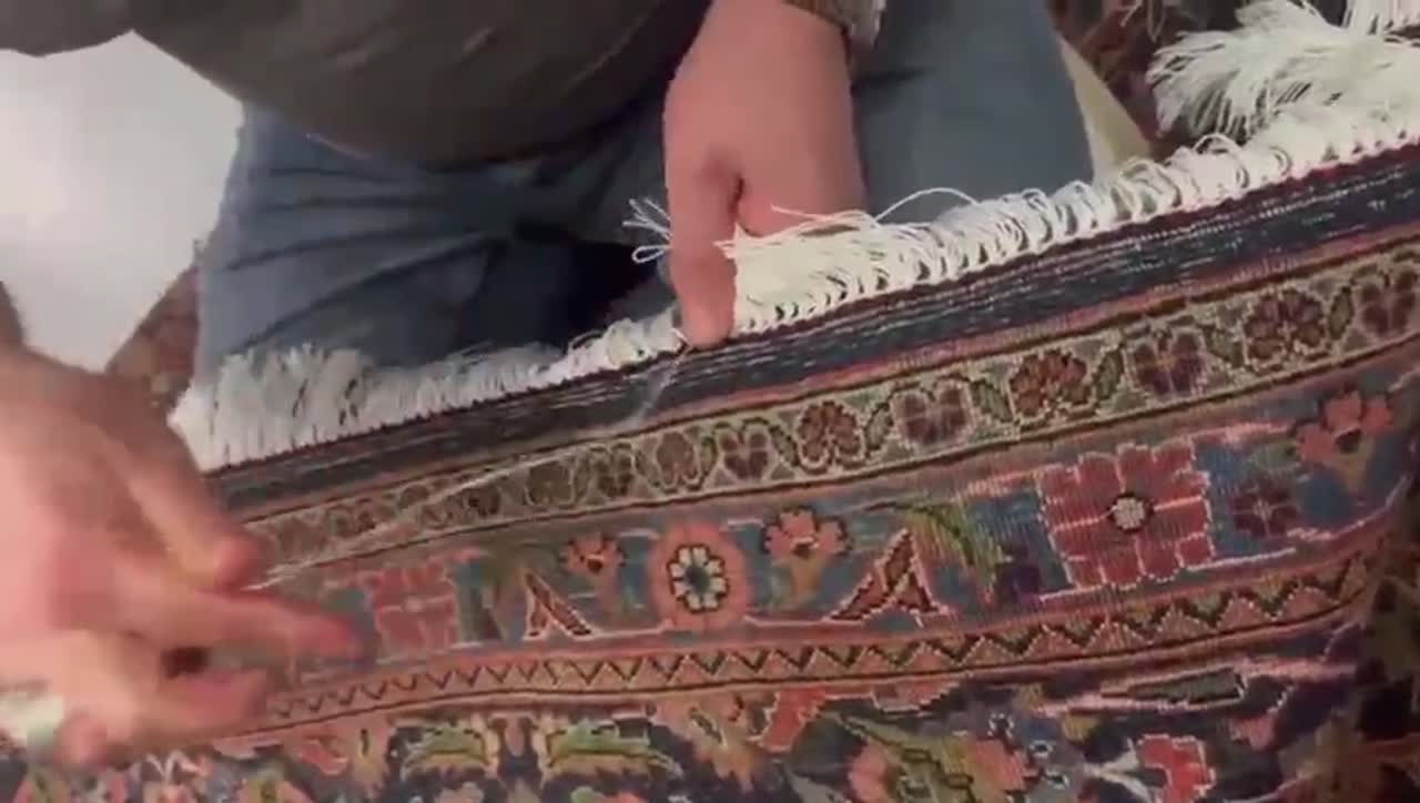 Aperçu vidéo : réfection des franges d'un tapis par Maison Horn